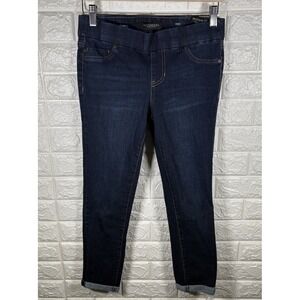 Liverpool Womens Jeans‎ Size 4/27 Petite Sienna Pull On Legging Dark Wash Cuff